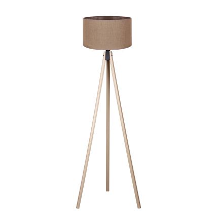 Duolla - Stojacia lampa 1xE27/60W/230V pr. 44 cm hnedá/béžová