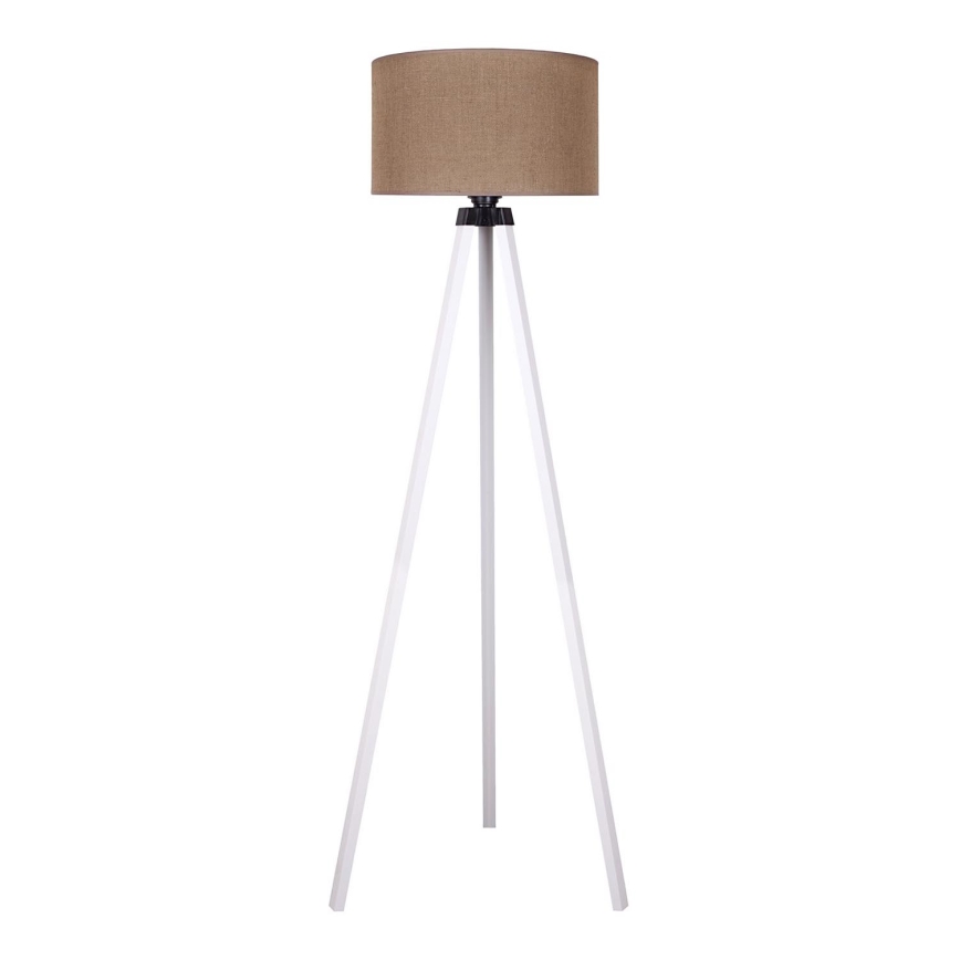 Duolla - Stojacia lampa 1xE27/60W/230V pr. 44 cm hnedá/biela