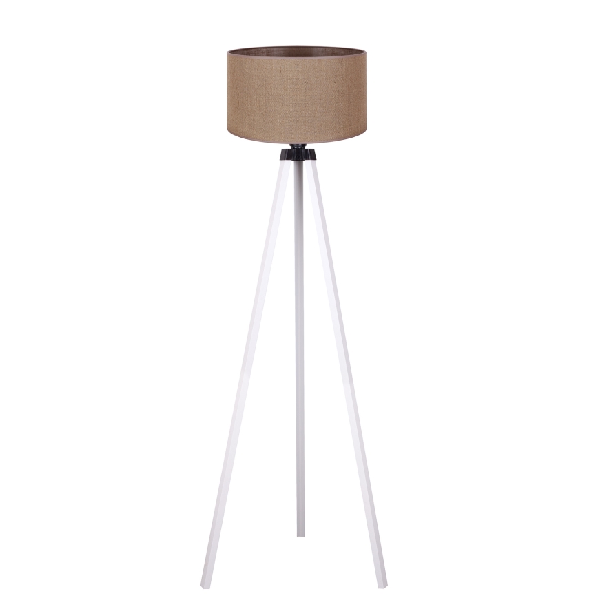 Duolla - Stojacia lampa 1xE27/60W/230V pr. 44 cm hnedá/biela