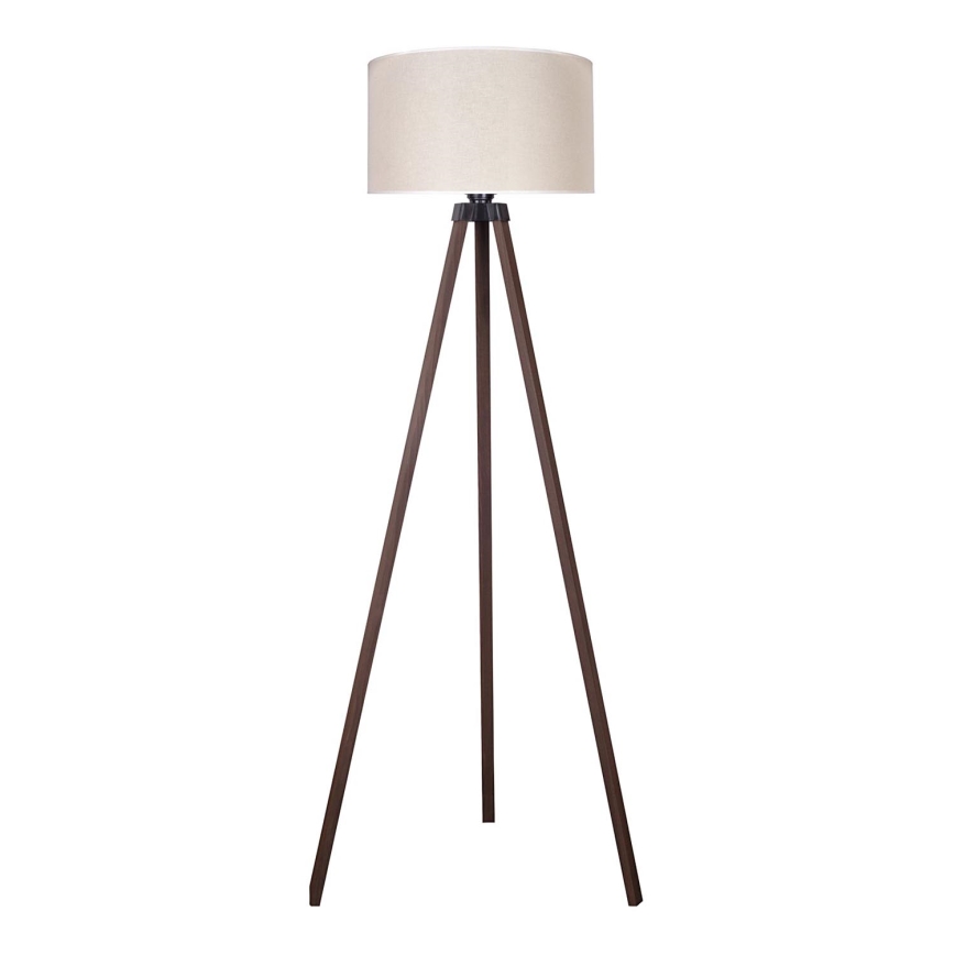 Duolla - Stojacia lampa 1xE27/60W/230V pr. 44 cm krémová/hnedá