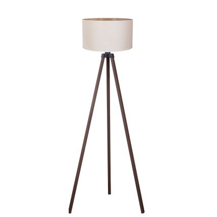 Duolla - Stojacia lampa 1xE27/60W/230V pr. 44 cm krémová/hnedá