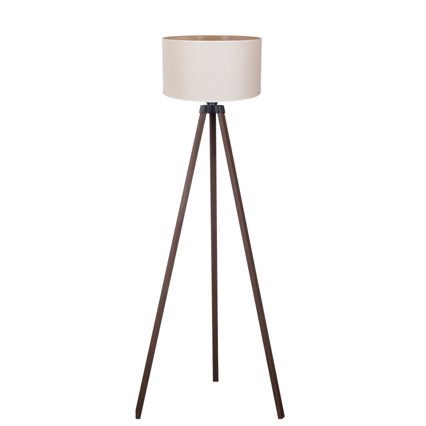 Duolla - Stojacia lampa 1xE27/60W/230V pr. 44 cm krémová/hnedá