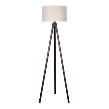 Duolla - Stojacia lampa 1xE27/60W/230V pr. 44 cm krémová/wenge