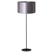 Duolla - Stojacia lampa CANNES 1xE27/15W/230V 45 cm strieborná/čierna