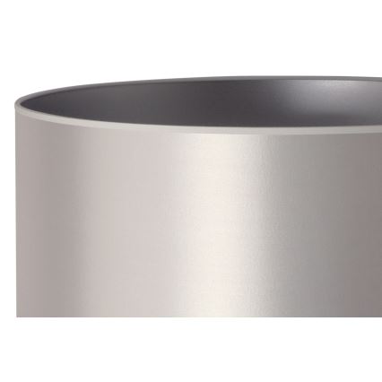 Duolla - Stojacia lampa CANNES 1xE27/15W/230V pr. 45 cm strieborná/biela