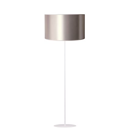 Duolla - Stojacia lampa CANNES 1xE27/15W/230V pr. 45 cm strieborná/medená/biela