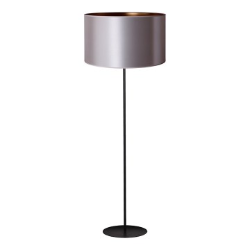 Duolla - Stojacia lampa CANNES 1xE27/15W/230V pr. 45 cm strieborná/medená/čierna
