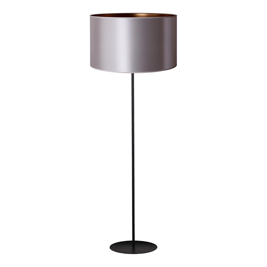Duolla - Stojacia lampa CANNES 1xE27/15W/230V pr. 45 cm strieborná/medená/čierna