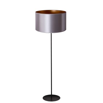 Duolla - Stojacia lampa CANNES 1xE27/15W/230V pr. 45 cm strieborná/medená/čierna