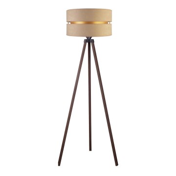 Duolla - Stojacia lampa DUO 1xE27/60W/230V pr. 44 cm béžová/hnedá