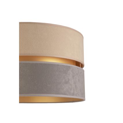 Duolla - Stojacia lampa DUO 1xE27/60W/230V pr. 44 cm béžová/šedá/biela