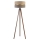 Duolla - Stojacia lampa DUO 1xE27/60W/230V pr. 44 cm béžová/šedá/wenge