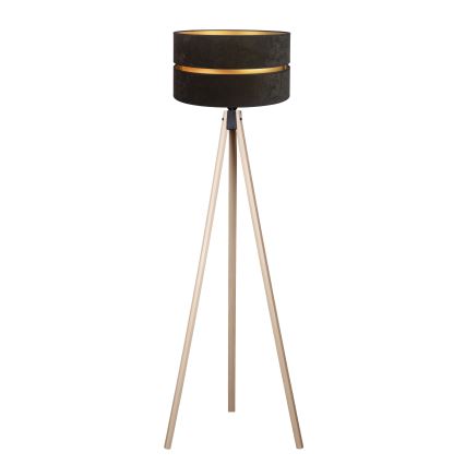 Duolla - Stojacia lampa DUO 1xE27/60W/230V pr. 44 cm čierna/béžová
