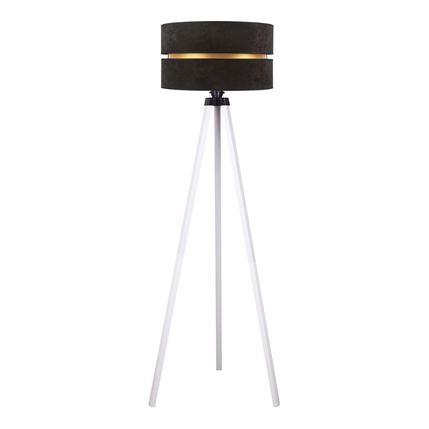Duolla - Stojacia lampa DUO 1xE27/60W/230V pr. 44 cm čierna/biela