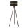 Duolla - Stojacia lampa DUO 1xE27/60W/230V pr. 44 cm čierna/hnedá