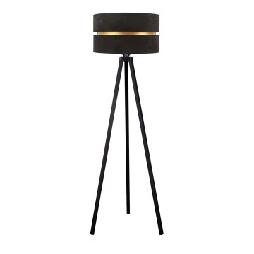 Duolla - Stojacia lampa DUO 1xE27/60W/230V pr. 44 cm čierna/wenge
