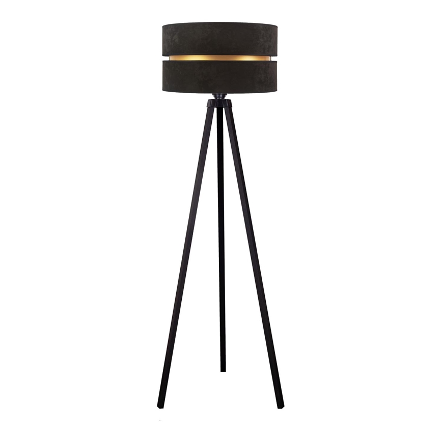 Duolla - Stojacia lampa DUO 1xE27/60W/230V pr. 44 cm čierna/wenge