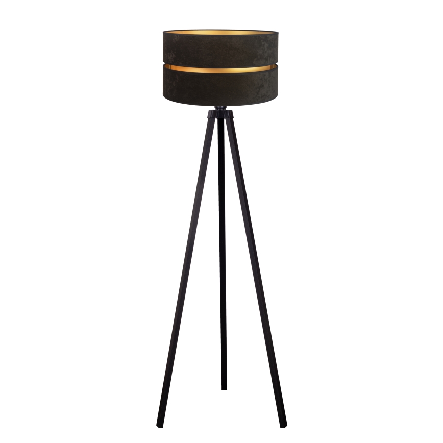 Duolla - Stojacia lampa DUO 1xE27/60W/230V pr. 44 cm čierna/wenge