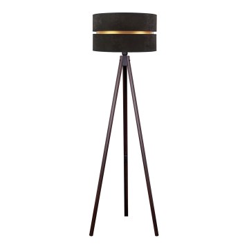 Duolla - Stojacia lampa DUO 1xE27/60W/230V pr. 44 cm čierna/wenge