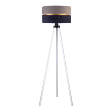 Duolla - Stojacia lampa DUO 1xE27/60W/230V pr. 44 cm šedá/modrá/biela