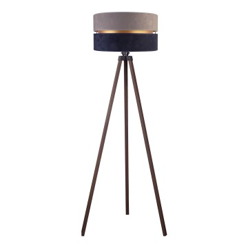 Duolla - Stojacia lampa DUO 1xE27/60W/230V pr. 44 cm šedá/modrá/hnedá