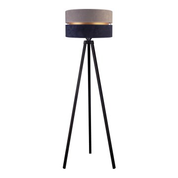 Duolla - Stojacia lampa DUO 1xE27/60W/230V pr. 44 cm šedá/modrá/wenge