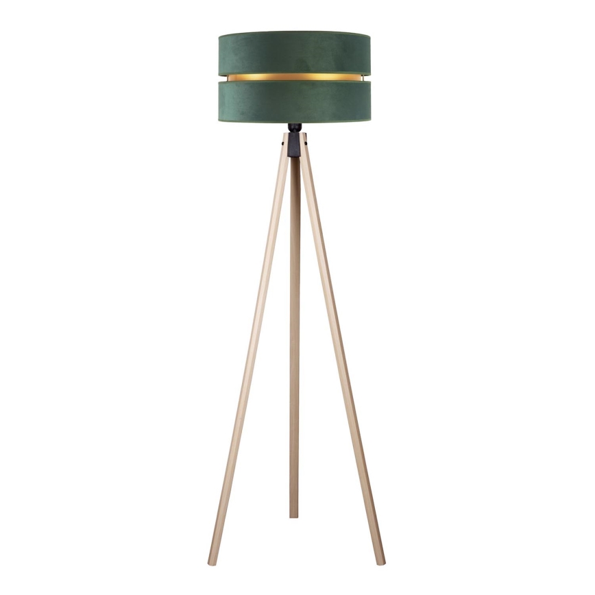 Duolla - Stojacia lampa DUO 1xE27/60W/230V pr. 44 cm zelená/béžová
