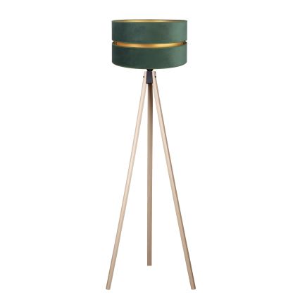 Duolla - Stojacia lampa DUO 1xE27/60W/230V pr. 44 cm zelená/béžová