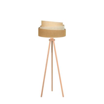 Duolla - Stojacia lampa YUTE TRIO 1xE27/15W/230V pr. 45 cm hnedá/šedá/béžová
