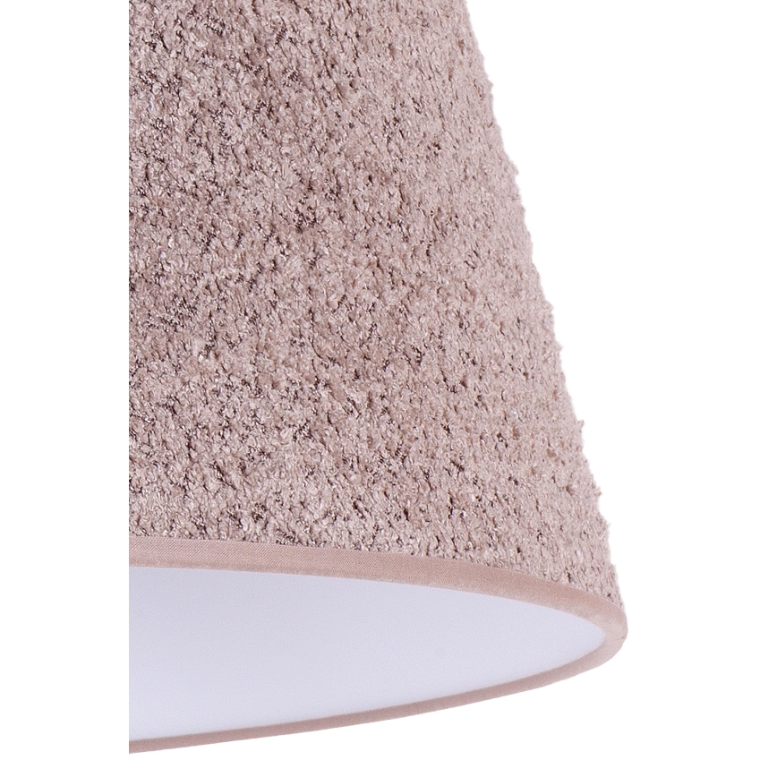 Duolla - Stolná lampa BOUCLE 1xE27/15W/230V pr. 28 cm hnedá/drevo
