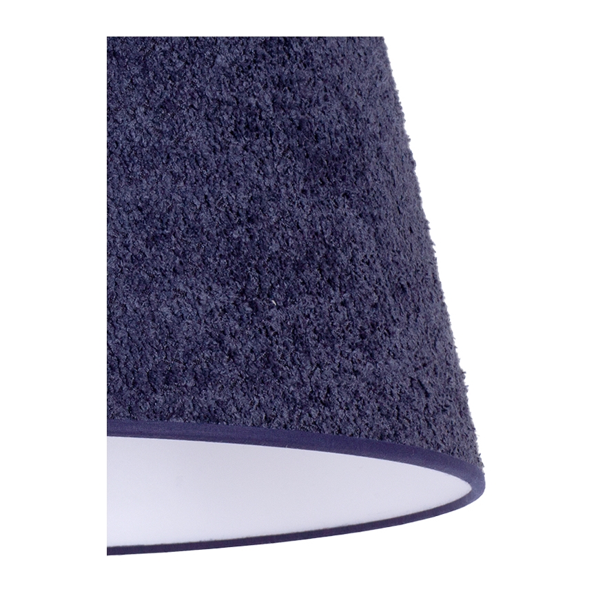 Duolla - Stolná lampa BOUCLE 1xE27/15W/230V pr. 28 cm modrá/drevo