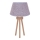 Duolla - Stolná lampa BOUCLE 1xE27/15W/230V pr. 28 cm šedá/drevo