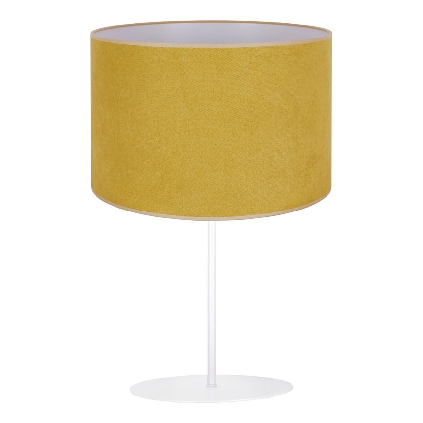 Duolla - Stolná lampa BRISTOL 1xE14/15W/230V pr. 17,5 cm žltá/biela