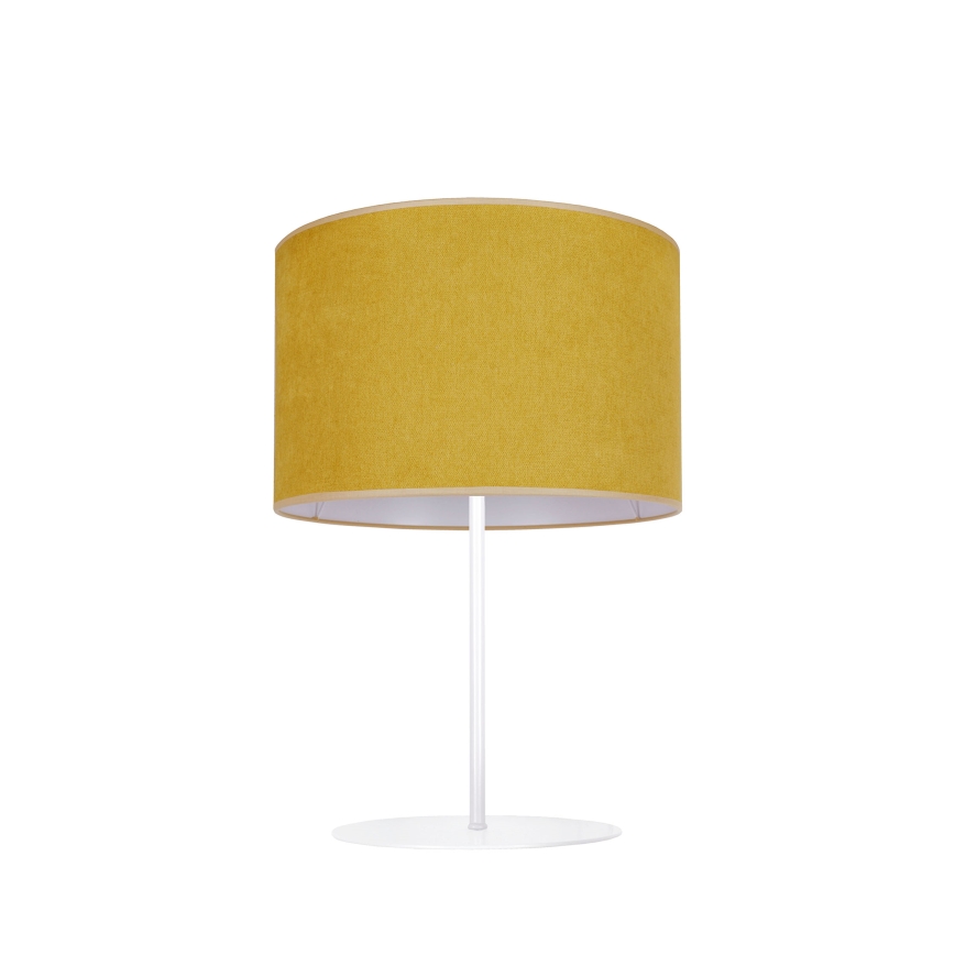 Duolla - Stolná lampa BRISTOL 1xE14/15W/230V pr. 17,5 cm žltá/biela