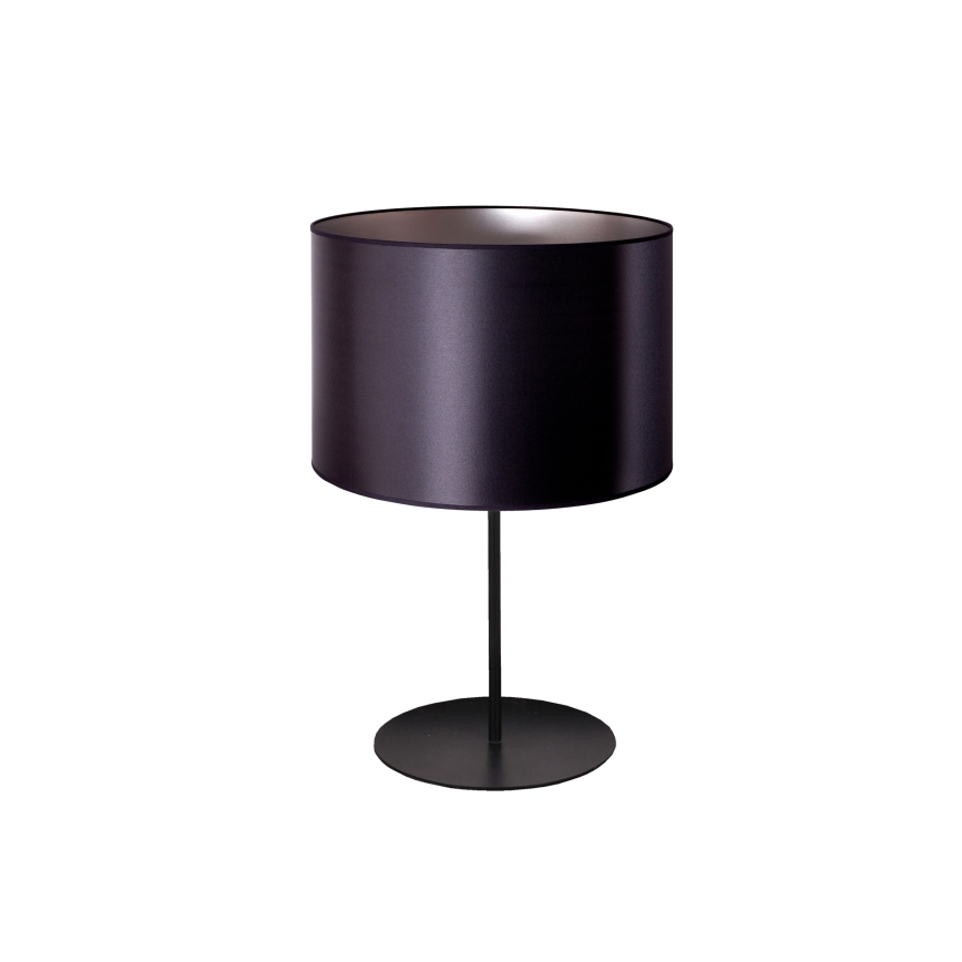 Duolla - Stolná lampa CANNES 1xE14/15W/230V pr. 20 cm čierna/strieborná