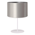 Duolla - Stolná lampa CANNES 1xE14/15W/230V pr. 20 cm strieborná/biela
