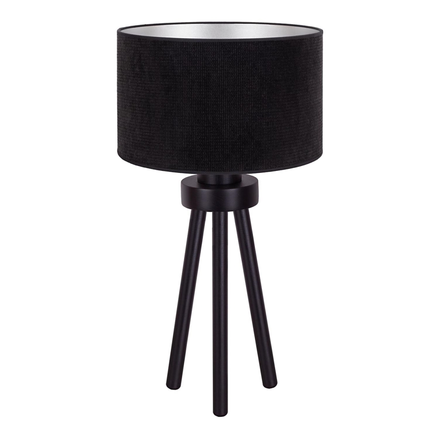 Duolla - Stolná lampa LYON 1xE27/15W/230V pr. 30 cm čierna