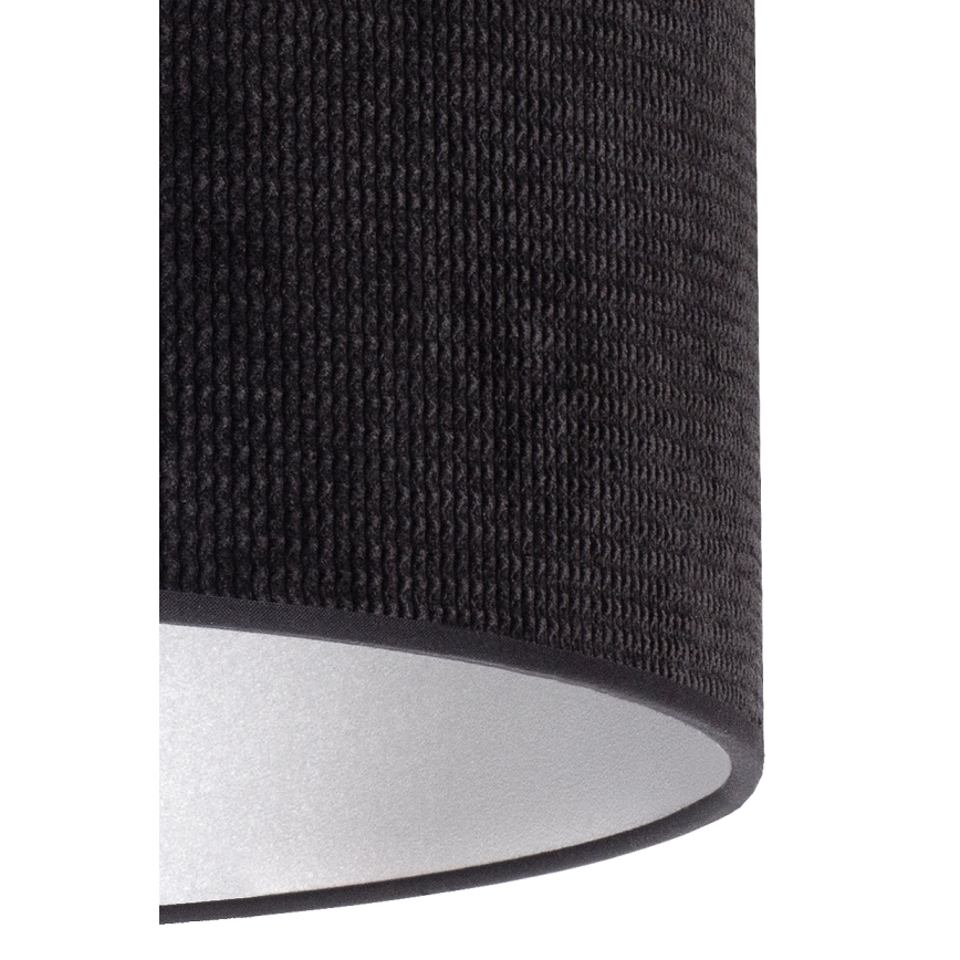 Duolla - Stolná lampa LYON 1xE27/15W/230V pr. 30 cm čierna