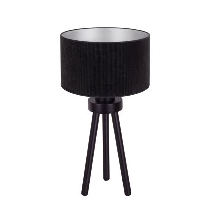 Duolla - Stolná lampa LYON 1xE27/15W/230V pr. 30 cm čierna