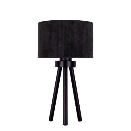 Duolla - Stolná lampa LYON 1xE27/15W/230V pr. 30 cm čierna