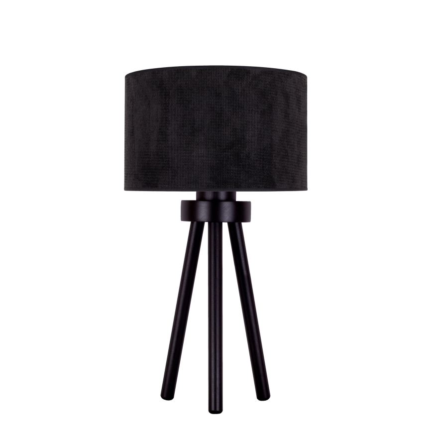 Duolla - Stolná lampa LYON 1xE27/15W/230V pr. 30 cm čierna
