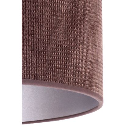 Duolla - Stolná lampa LYON 1xE27/15W/230V pr. 30 cm hnedá