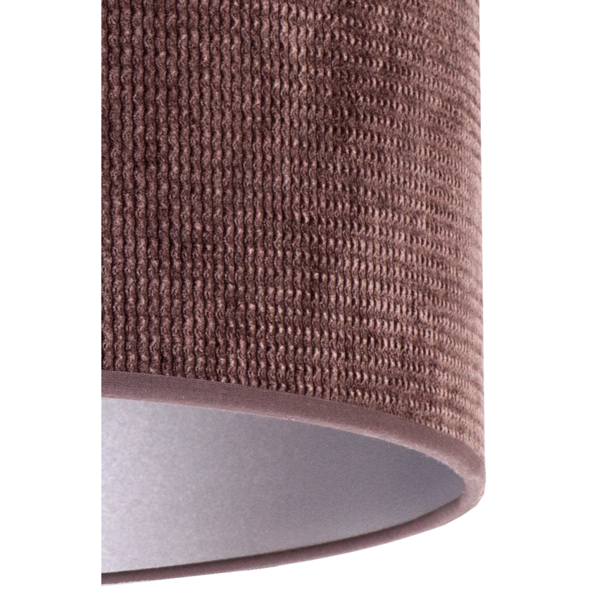 Duolla - Stolná lampa LYON 1xE27/15W/230V pr. 30 cm hnedá