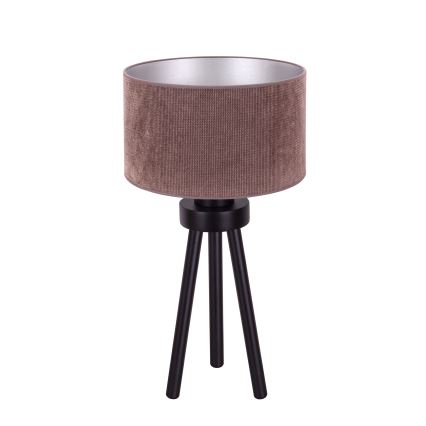 Duolla - Stolná lampa LYON 1xE27/15W/230V pr. 30 cm hnedá