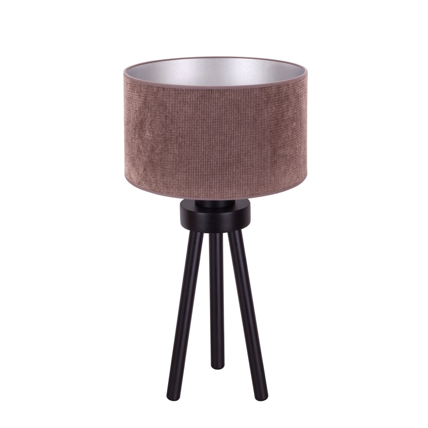 Duolla - Stolná lampa LYON 1xE27/15W/230V pr. 30 cm hnedá