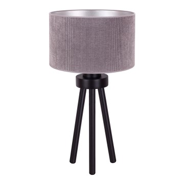 Duolla - Stolná lampa LYON 1xE27/15W/230V pr. 30 cm šedá