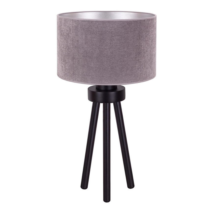 Duolla - Stolná lampa LYON 1xE27/15W/230V pr. 30 cm šedá