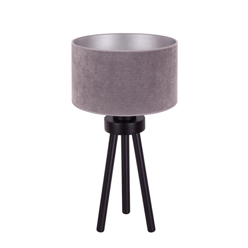 Duolla - Stolná lampa LYON 1xE27/15W/230V pr. 30 cm šedá