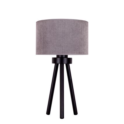 Duolla - Stolná lampa LYON 1xE27/15W/230V pr. 30 cm šedá