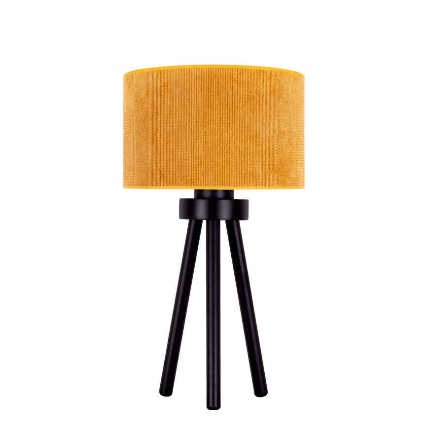 Duolla - Stolná lampa LYON 1xE27/15W/230V pr. 30 cm žltá
